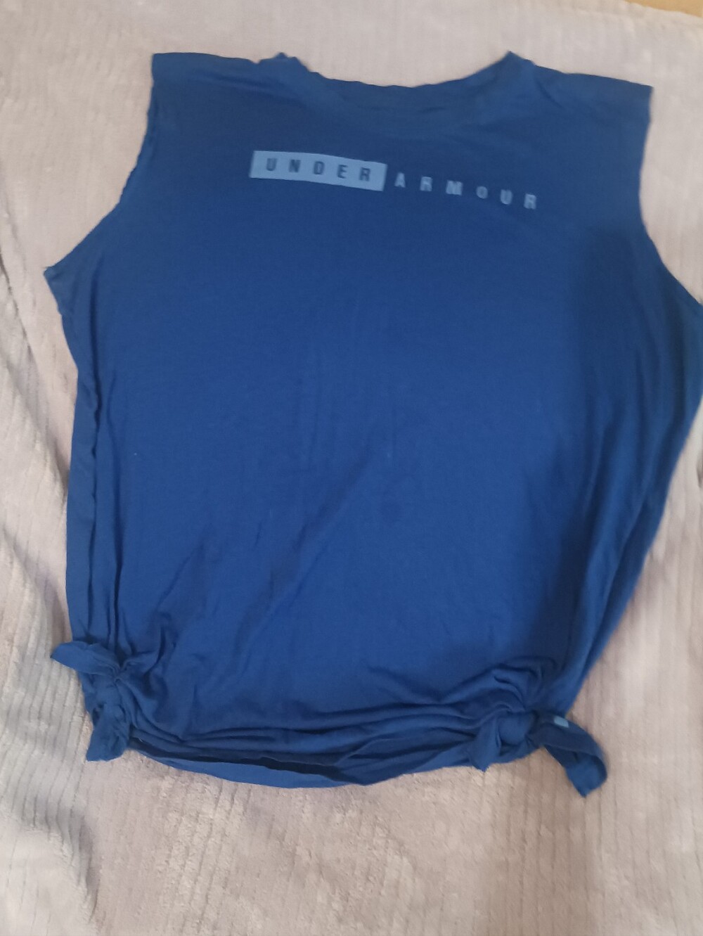 Under Armour Women’s Royal Blue Knot-Hem Sleeveless Tank